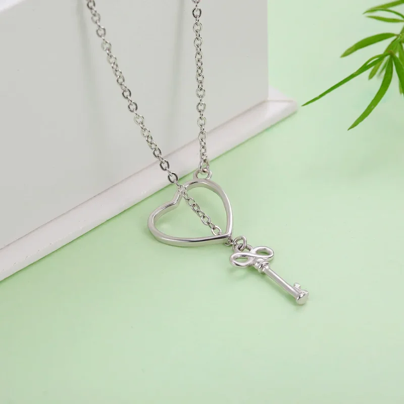 (image for) Pandora Style Silver Open Your Heart Necklace - SCN107 - View 5