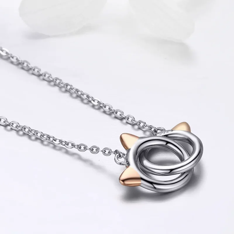 (image for) Pandora Style Silver Pet Cat Necklace - SCN252 - View 6