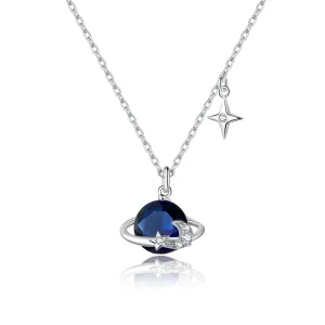 (image for) Pandora Style Silver Planet Pendant Necklace - BSN166