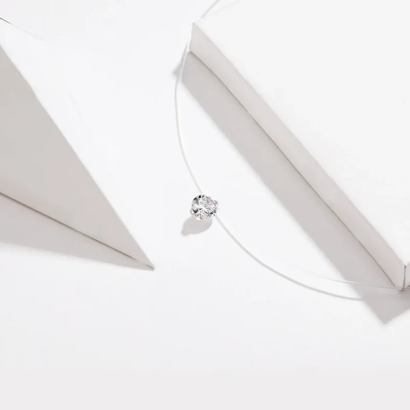 (image for) Pandora Style Silver Pure Necklace - SCN332 - View 3