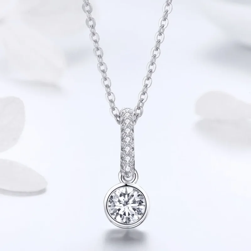 (image for) Pandora Style Silver Radiant Elegance Necklace - SCN295 - View 2
