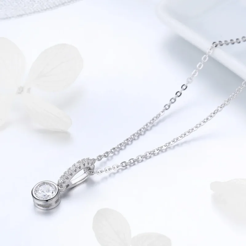 (image for) Pandora Style Silver Radiant Elegance Necklace - SCN295 - View 3