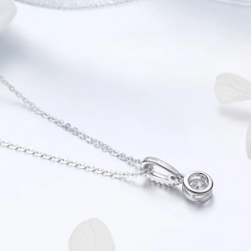 (image for) Pandora Style Silver Radiant Elegance Necklace - SCN295 - View 4