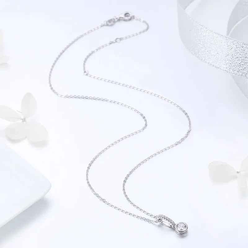 (image for) Pandora Style Silver Radiant Elegance Necklace - SCN295 - View 5