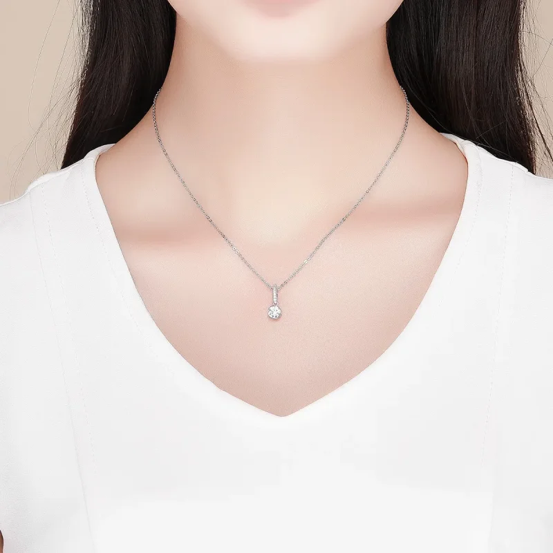 (image for) Pandora Style Silver Radiant Elegance Necklace - SCN295 - View 6