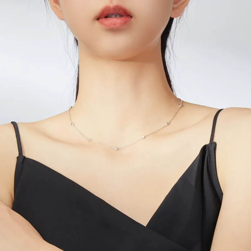 (image for) Pandora Style Silver Romantic Shine Chain Necklace - SCN393 - View 5