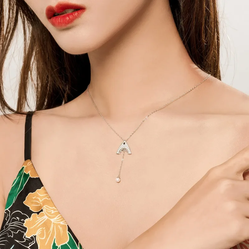 (image for) Pandora Style Silver Shark Necklace - SCN369 - View 6