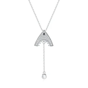 (image for) Pandora Style Silver Shark Necklace - SCN369