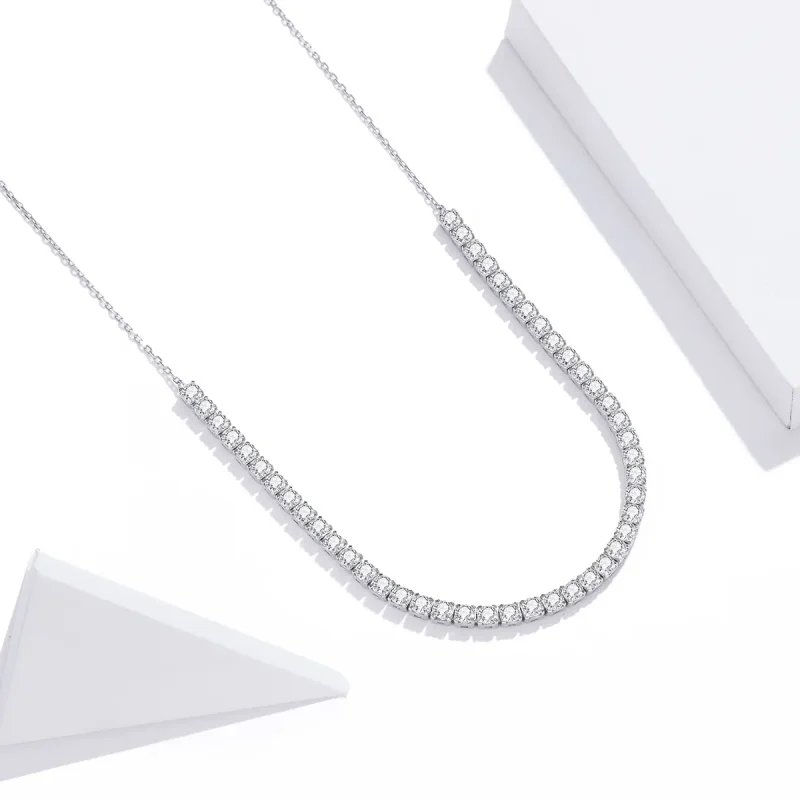 (image for) Pandora Style Silver Shining Chain Necklaces Chain - SCN437 - View 2