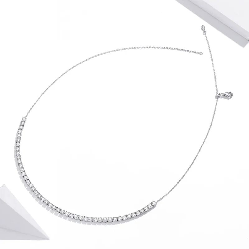 (image for) Pandora Style Silver Shining Chain Necklaces Chain - SCN437 - View 4