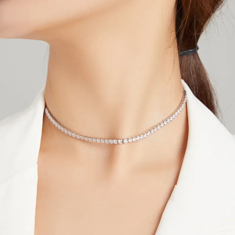 (image for) Pandora Style Silver Shining Chain Necklaces Chain - SCN437 - View 7