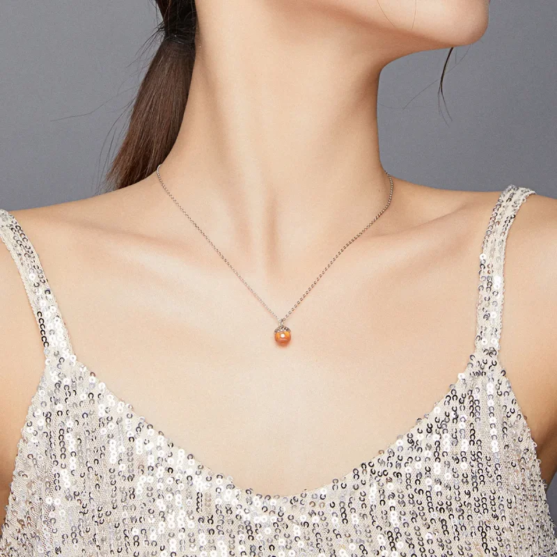 (image for) Pandora Style Silver Shining Fruit of The Oak Tree Pendant Necklace - SCN414 - View 8