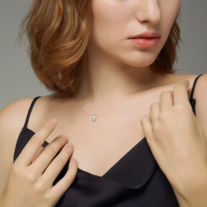 (image for) Pandora Style Silver Shining Life Necklace - SCN332-D - View 6