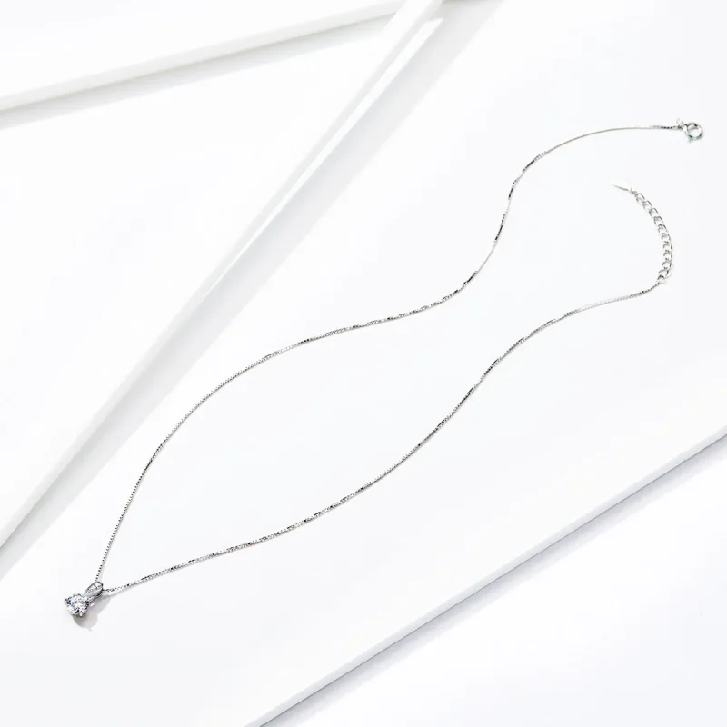 (image for) Pandora Style Silver Shining Time Necklace - SCN314 - View 5