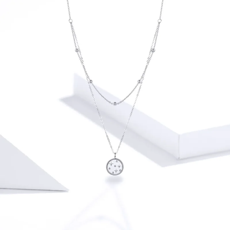 (image for) Pandora Style Silver Starry Necklace - SCN365 - View 5
