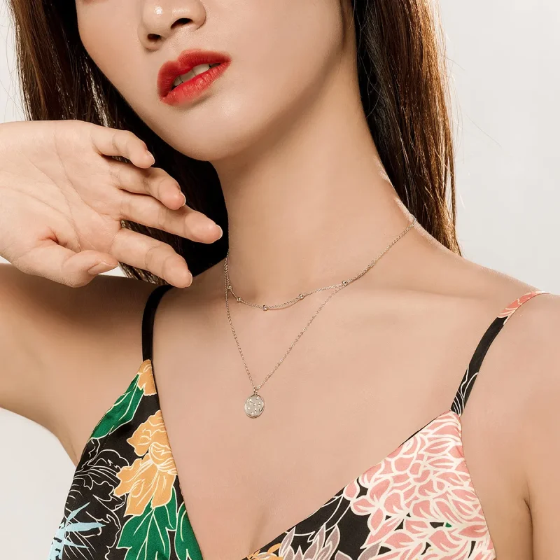 (image for) Pandora Style Silver Starry Necklace - SCN365 - View 6