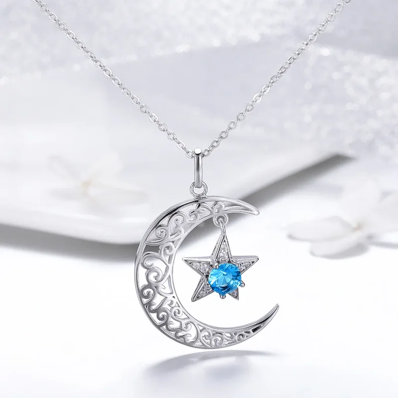 (image for) Pandora Style Silver Starry Sky Necklace - SCN278 - View 4