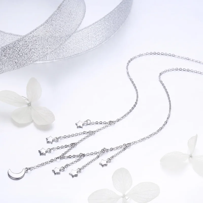 (image for) Pandora Style Silver Starry Sky Necklace - SCN301 - View 5