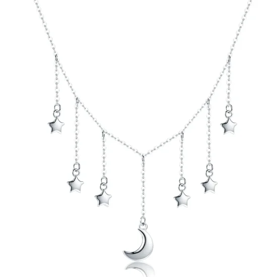 (image for) Pandora Style Silver Starry Sky Necklace - SCN301