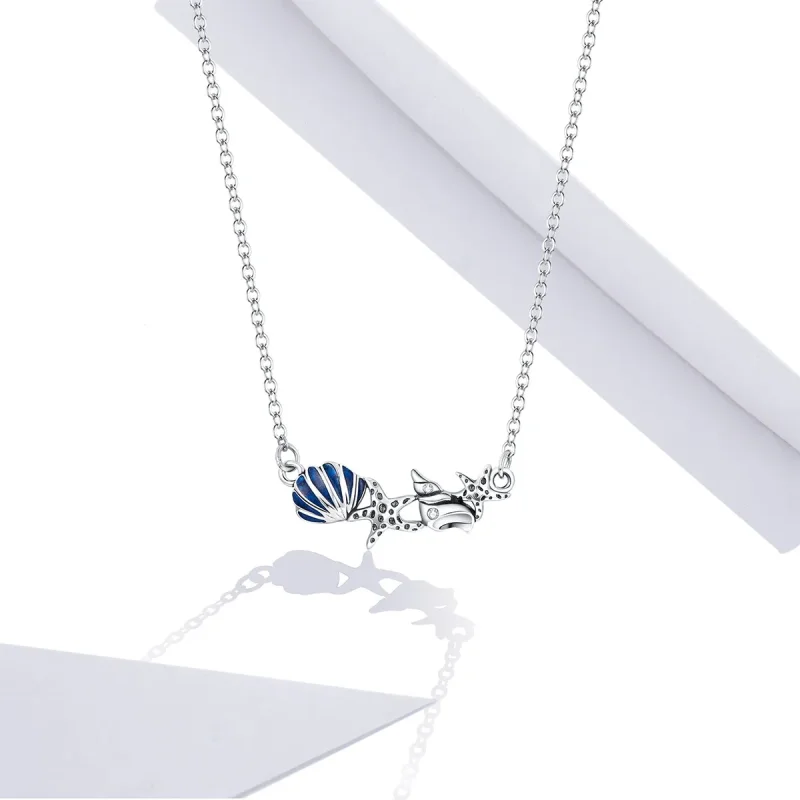 (image for) Pandora Style Silver Summer Ocean Necklace - SCN407 - View 5