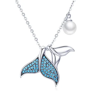 (image for) Pandora Style Silver Tears From Mermaid Necklace - SCN309