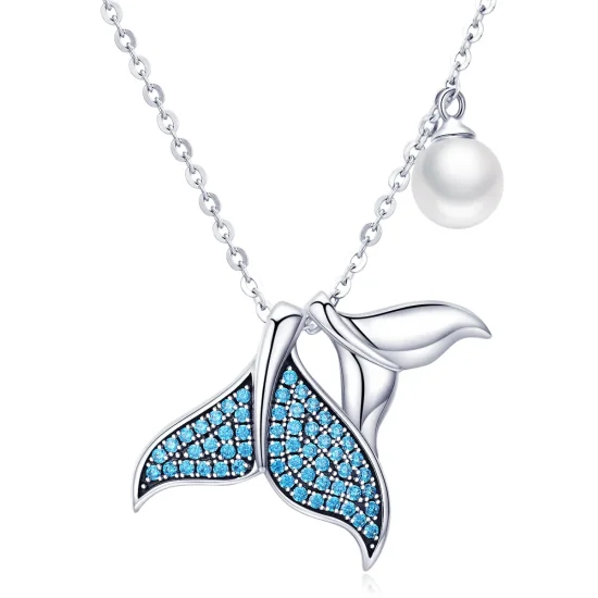 (image for) Pandora Style Silver Tears From Mermaid Necklace - SCN309