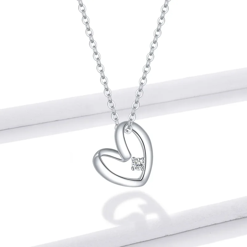 (image for) Pandora Style Silver Thanksgiving Heart Pendant Necklace - SCN450 - View 7