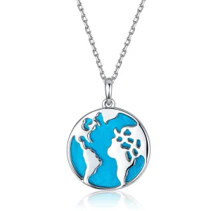 (image for) Pandora Style Silver Travel Around The World Necklace - SCN319