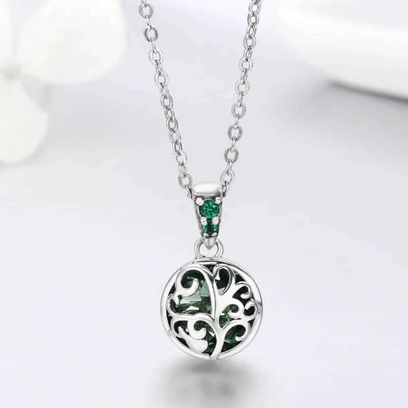 (image for) Pandora Style Silver Tree of Life Necklace - SCN197 - View 4