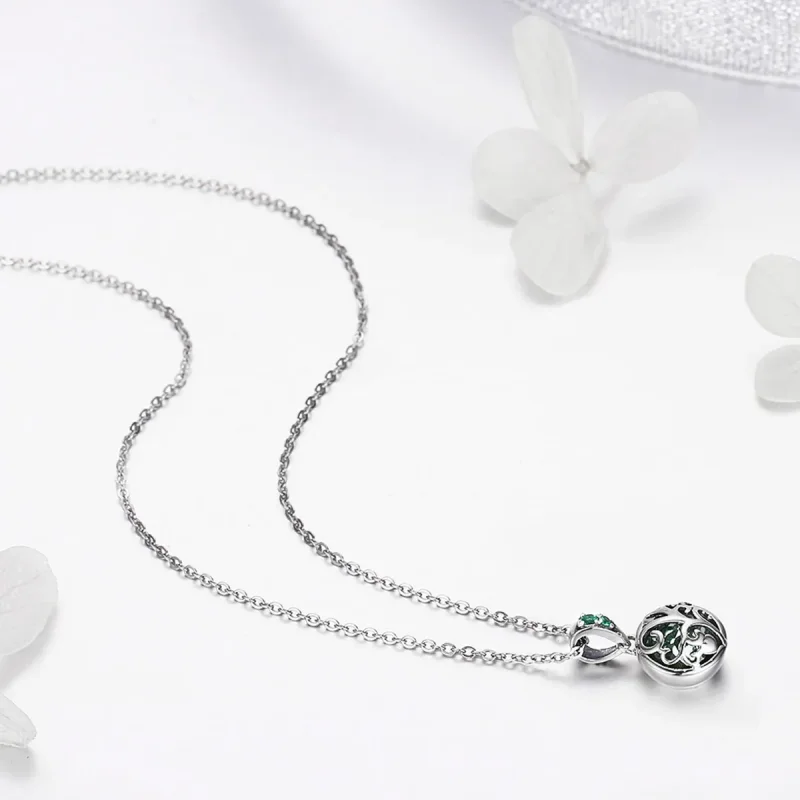 (image for) Pandora Style Silver Tree of Life Necklace - SCN197 - View 5