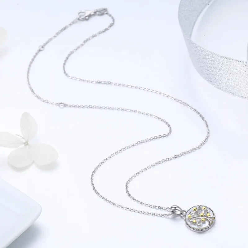 (image for) Pandora Style Silver Tree of Life Necklace - SCN296 - View 5