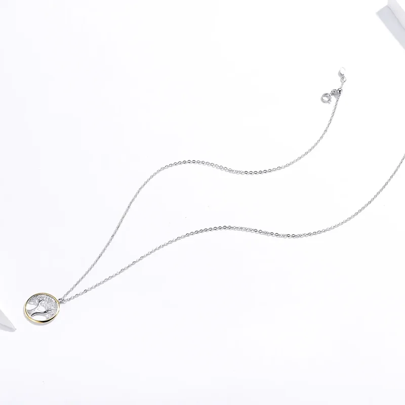(image for) Pandora Style Silver Tree of Life Necklace - SCN367 - View 2