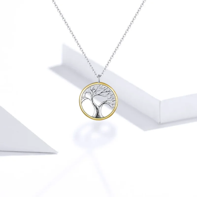 (image for) Pandora Style Silver Tree of Life Necklace - SCN367 - View 5