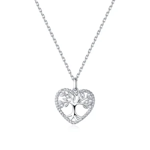 (image for) Pandora Style Silver Tree of Life Pendant Necklace - BSN176