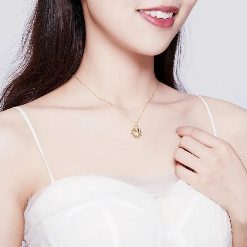 (image for) Pandora Style Silver Unicorn Necklace - SCN337 - View 6