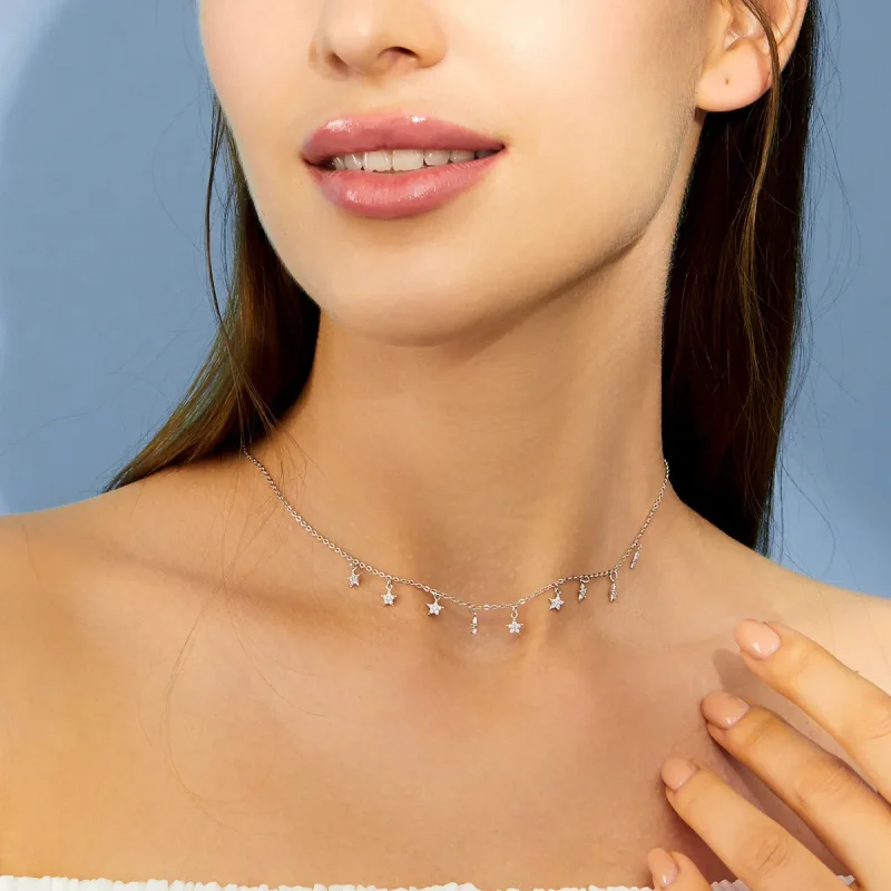 (image for) Pandora Style Star Necklace - BSN116 - View 5