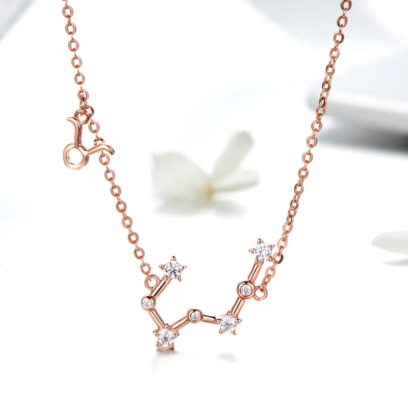 (image for) Pandora Style Taurus Necklace - BSN024 - View 2