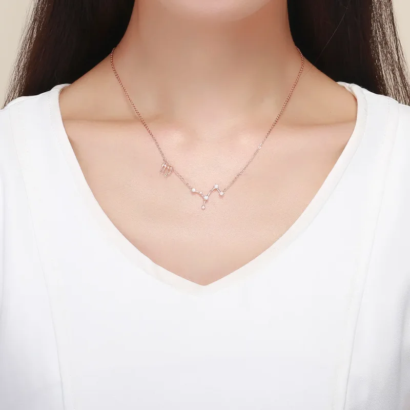 (image for) Pandora Style Virgo Necklace - BSN020 - View 4