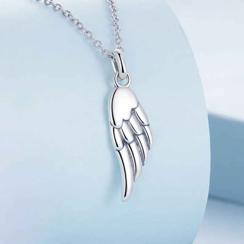 (image for) Pandora Style Wing Necklace - BSN268 - View 2