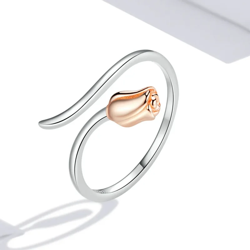(image for) Pandora Style A Rose Open Ring - SCR761 - View 2