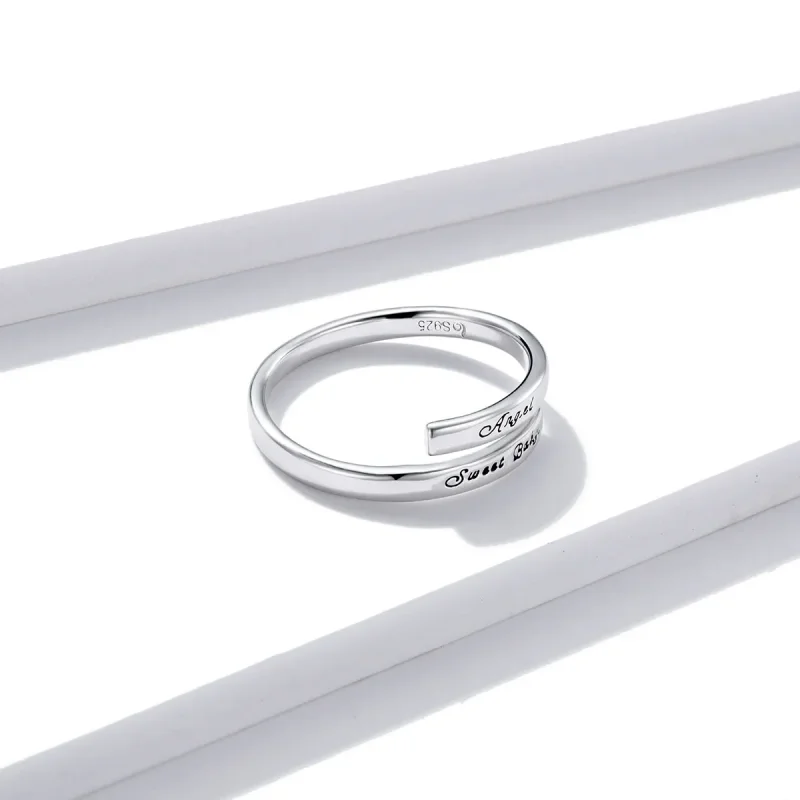(image for) Pandora Style Angel Sweet Baby Open Ring - BSR144 - View 3