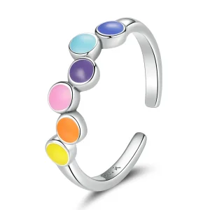 (image for) Pandora Style Beating Colors Open Ring - SCR760