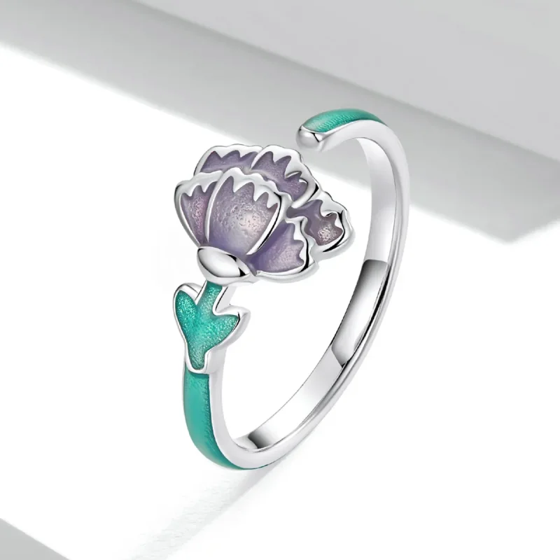 (image for) Pandora Style Carnation Open Ring - SCR773 - View 2