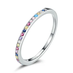 (image for) Pandora Style Color Halo Ring - SCR740-CF
