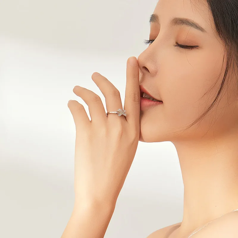 (image for) Pandora Style Complex Open Ring - SCR646 - View 5