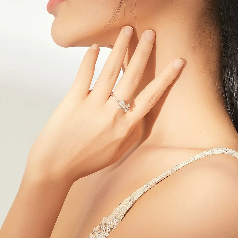 (image for) Pandora Style Complex Open Ring - SCR646 - View 6