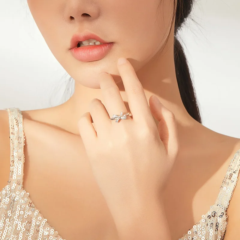 (image for) Pandora Style Complex Open Ring - SCR646 - View 7