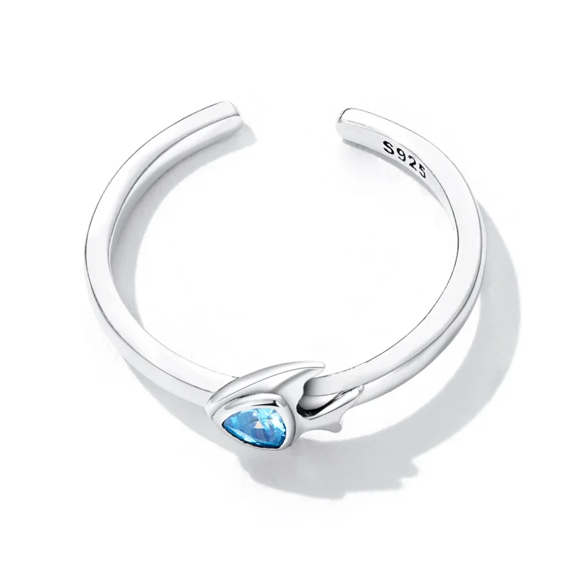 (image for) Pandora Style Creative Fish Open Ring - SCR817 - View 4