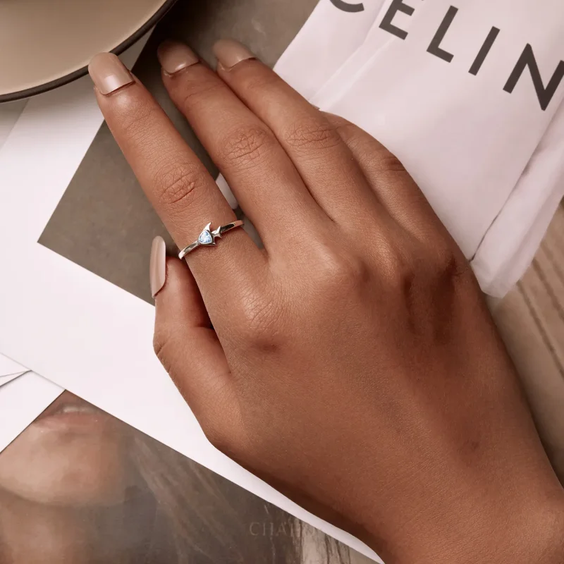 (image for) Pandora Style Creative Fish Open Ring - SCR817 - View 7