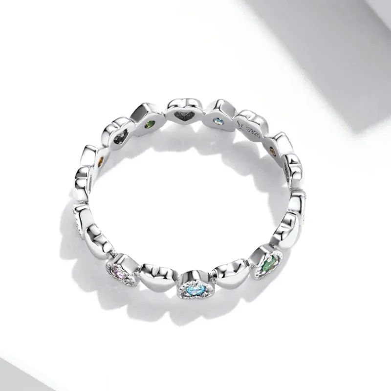 (image for) Pandora Style Crossed Hearts Ring - SCR140 - View 4